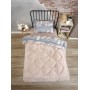 ETE HOMETEX TEK KİŞİLİK LÜX WELSOFT YORGAN SETİ ARİNA BEJ 155X215CM 8696474231848